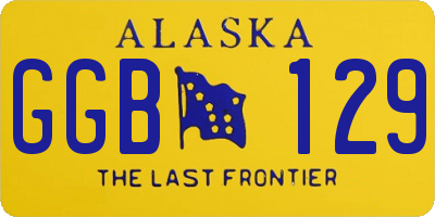 AK license plate GGB129