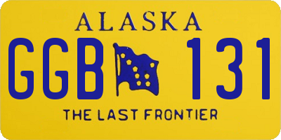 AK license plate GGB131