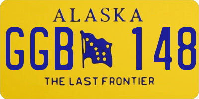 AK license plate GGB148