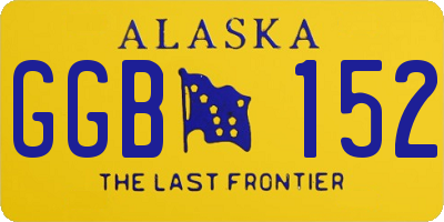 AK license plate GGB152