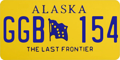 AK license plate GGB154
