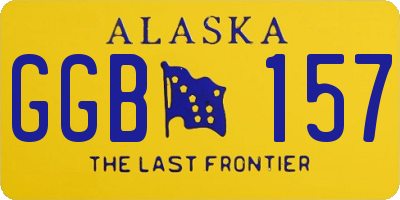 AK license plate GGB157