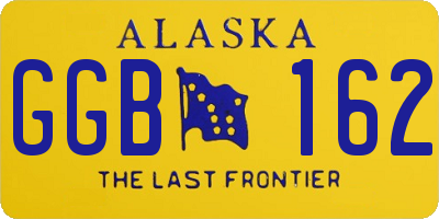 AK license plate GGB162
