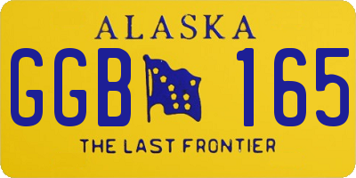 AK license plate GGB165