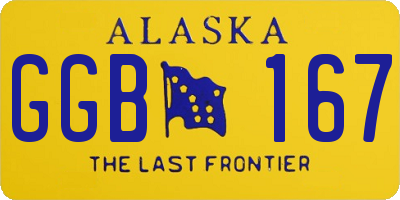AK license plate GGB167