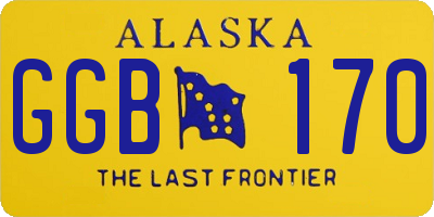 AK license plate GGB170