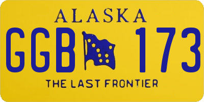AK license plate GGB173