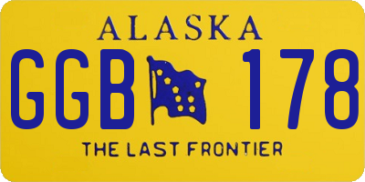 AK license plate GGB178