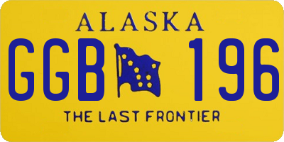 AK license plate GGB196