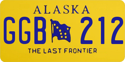 AK license plate GGB212