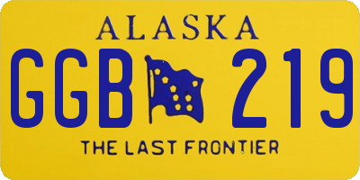 AK license plate GGB219