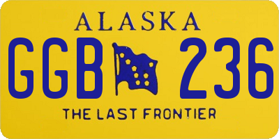 AK license plate GGB236