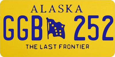 AK license plate GGB252