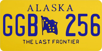 AK license plate GGB256