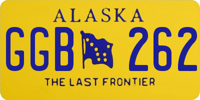 AK license plate GGB262