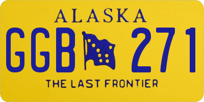 AK license plate GGB271