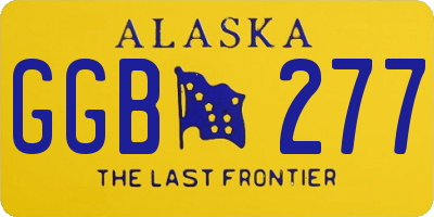 AK license plate GGB277