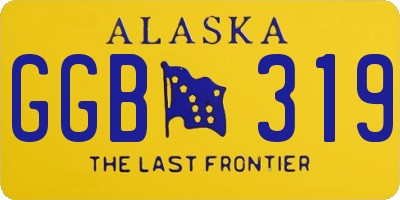 AK license plate GGB319