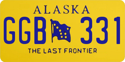 AK license plate GGB331