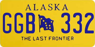AK license plate GGB332