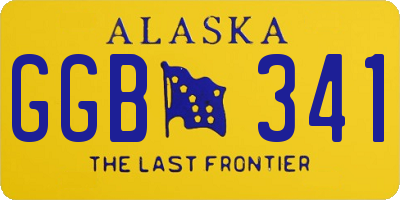 AK license plate GGB341