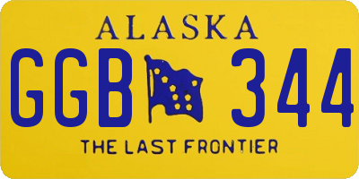 AK license plate GGB344