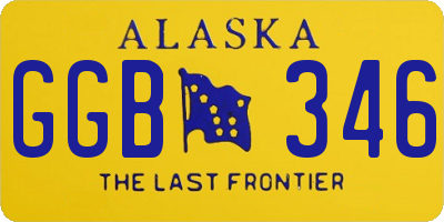 AK license plate GGB346