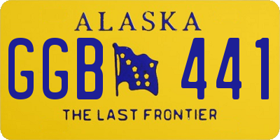 AK license plate GGB441