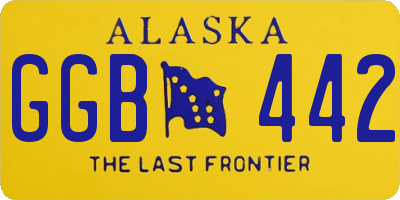 AK license plate GGB442