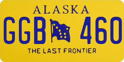 AK license plate GGB460