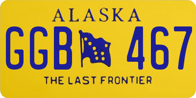 AK license plate GGB467