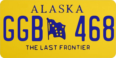 AK license plate GGB468