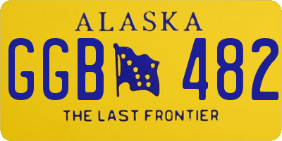 AK license plate GGB482