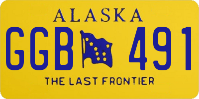 AK license plate GGB491