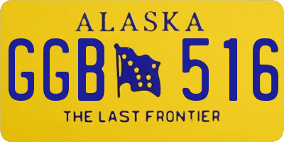 AK license plate GGB516