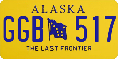 AK license plate GGB517