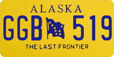 AK license plate GGB519