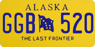 AK license plate GGB520