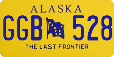 AK license plate GGB528