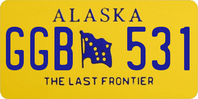 AK license plate GGB531