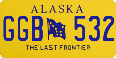 AK license plate GGB532