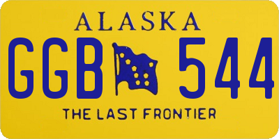 AK license plate GGB544