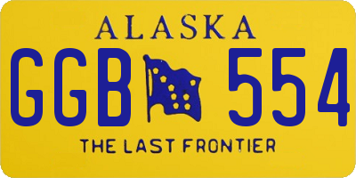 AK license plate GGB554