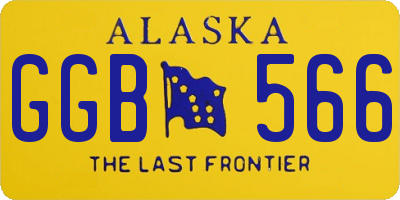AK license plate GGB566