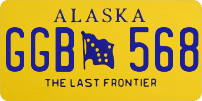AK license plate GGB568