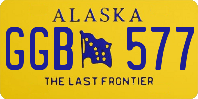 AK license plate GGB577