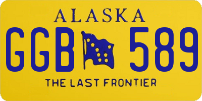AK license plate GGB589