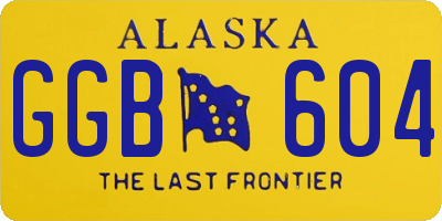 AK license plate GGB604