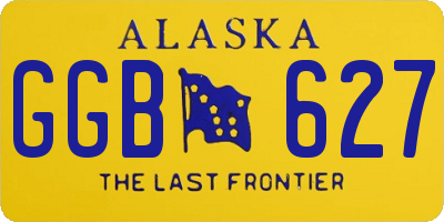AK license plate GGB627