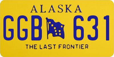 AK license plate GGB631